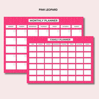 Monthly Planning Duo: Monthly Planner and Weekly Family Bundle