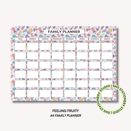Feeling Fruity- A4 Family Planner