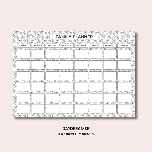 Daydreamer A4 Family Weekly Planner