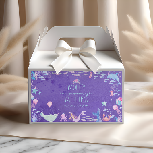 Under The Sea Gable Box Label