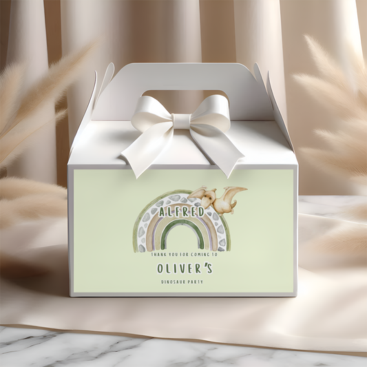 Dinosaur Gable Box Label
