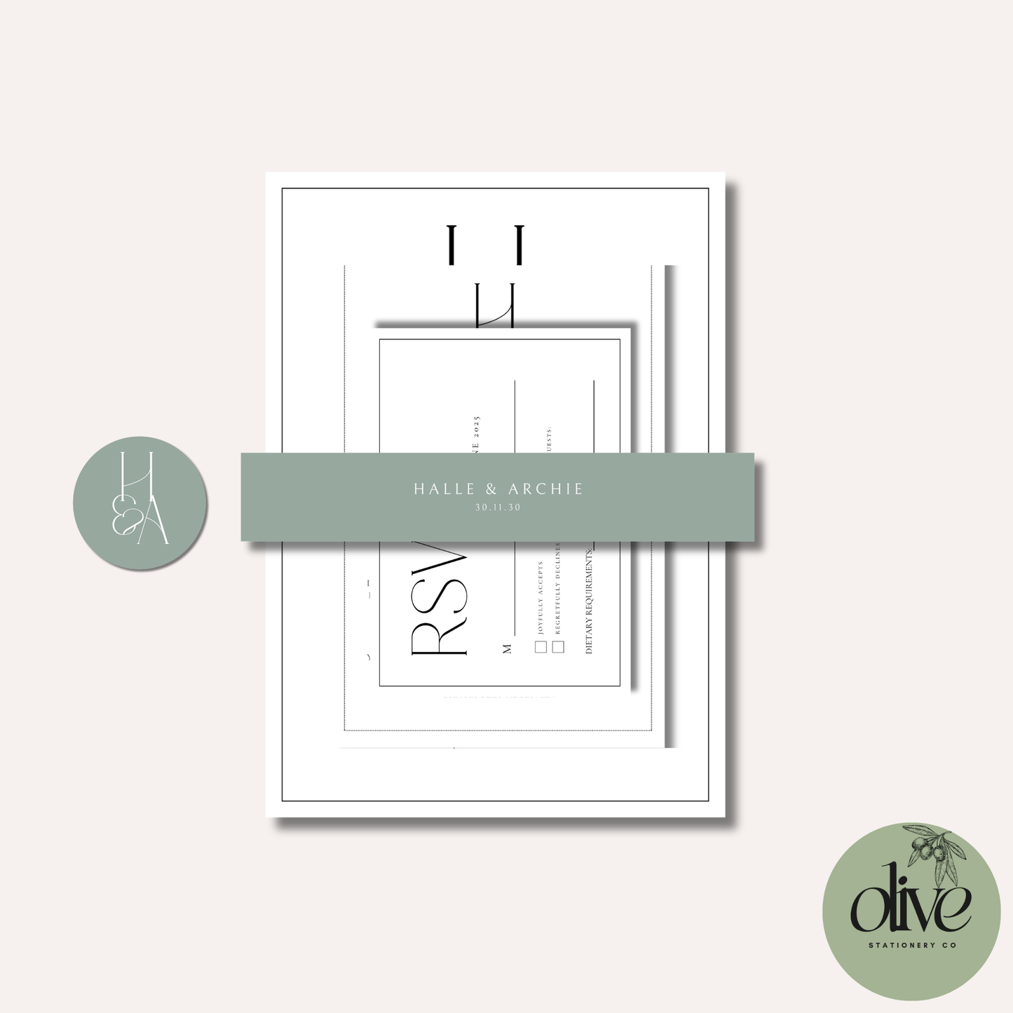 Halle Invitation Bundle