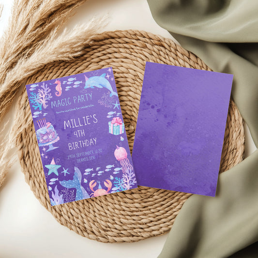 Under The Sea Party Invitation