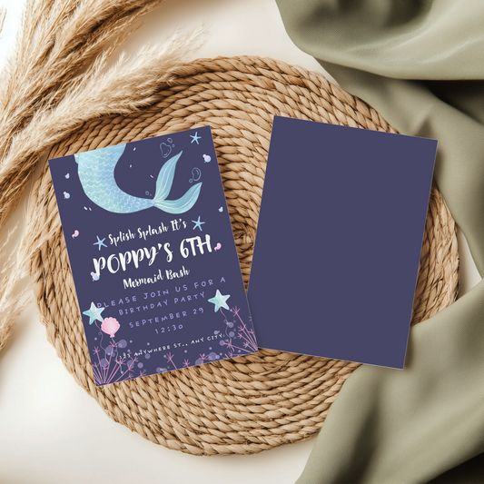 Mermaid Party Invitation