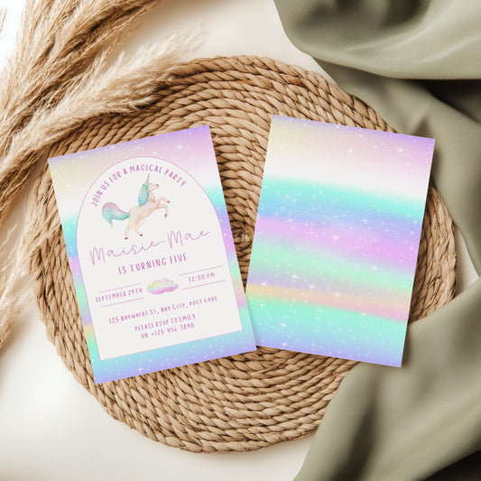 Unicorn Party Invitation