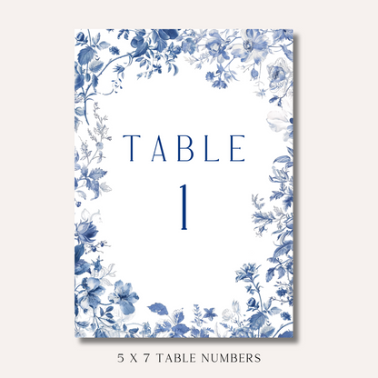 Table Numbers- Margot