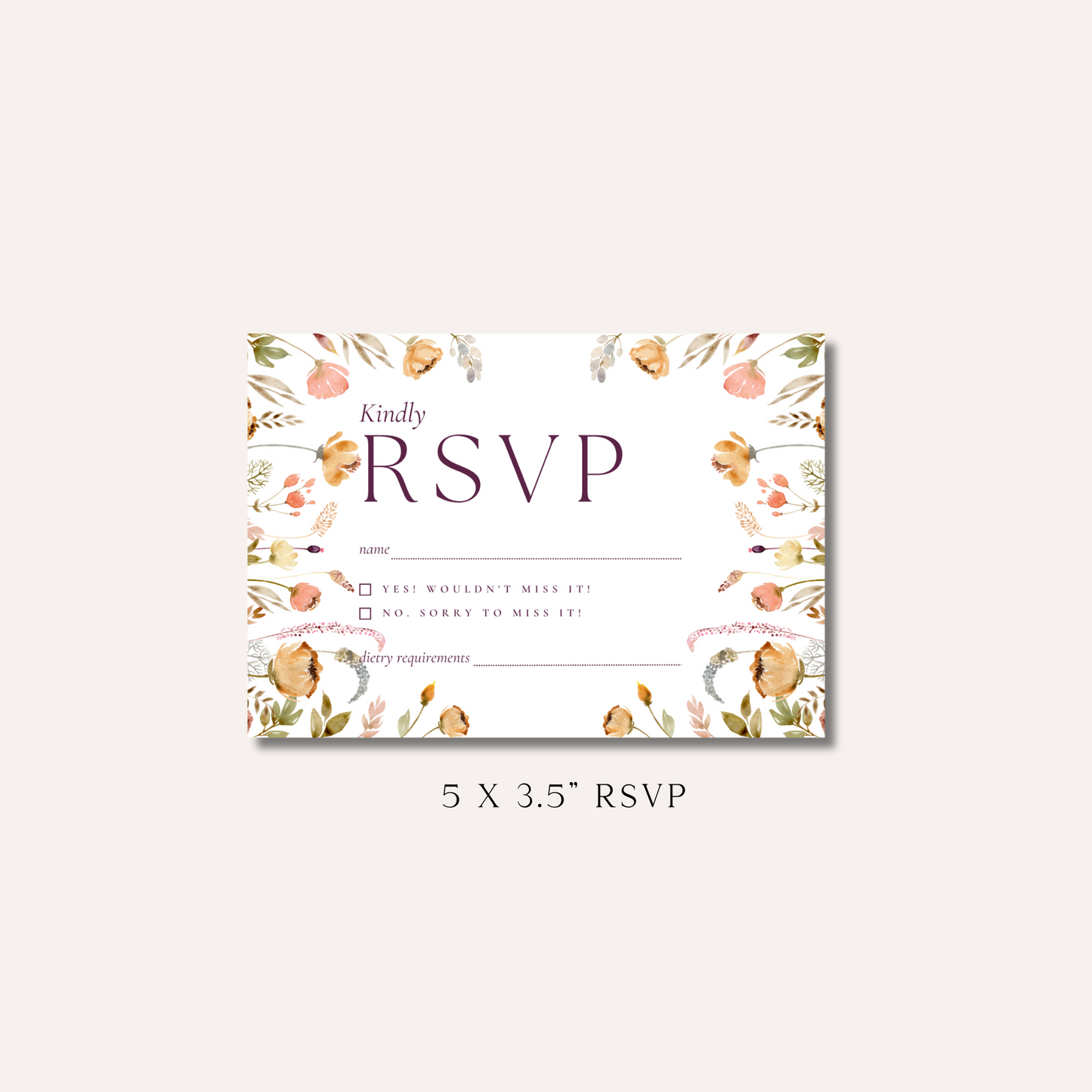 Lottie RSVP Card