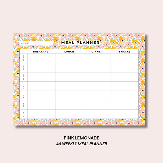 Pink Lemonade Meal Planner