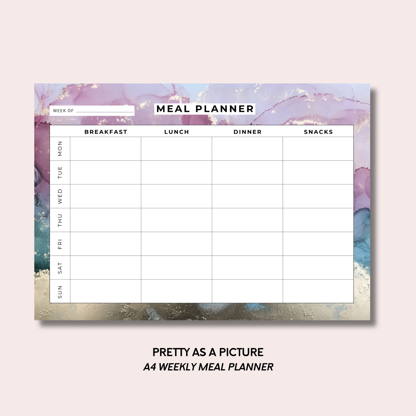 Pretty As A Picture Meal Planner