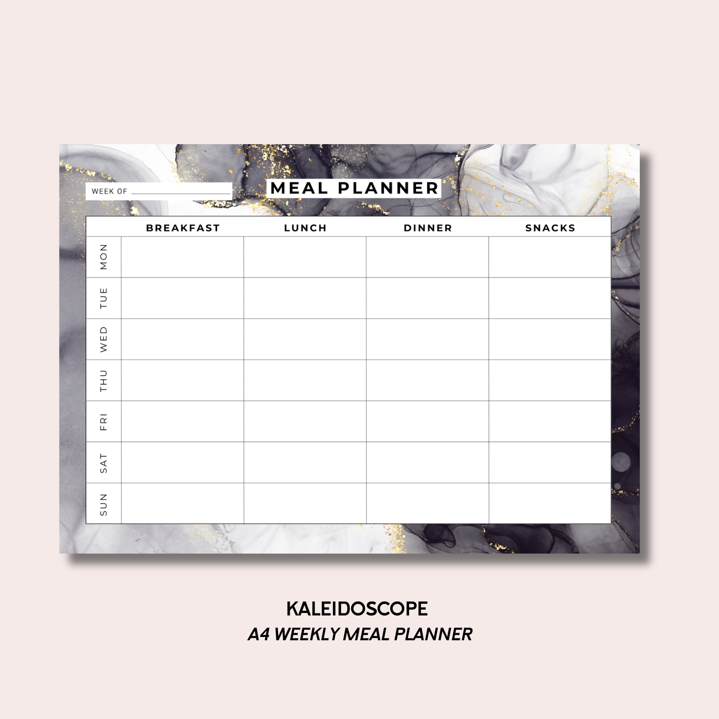 Kaleidoscope Meal Planner