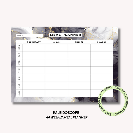 Kaleidoscope- A4 Meal Planner