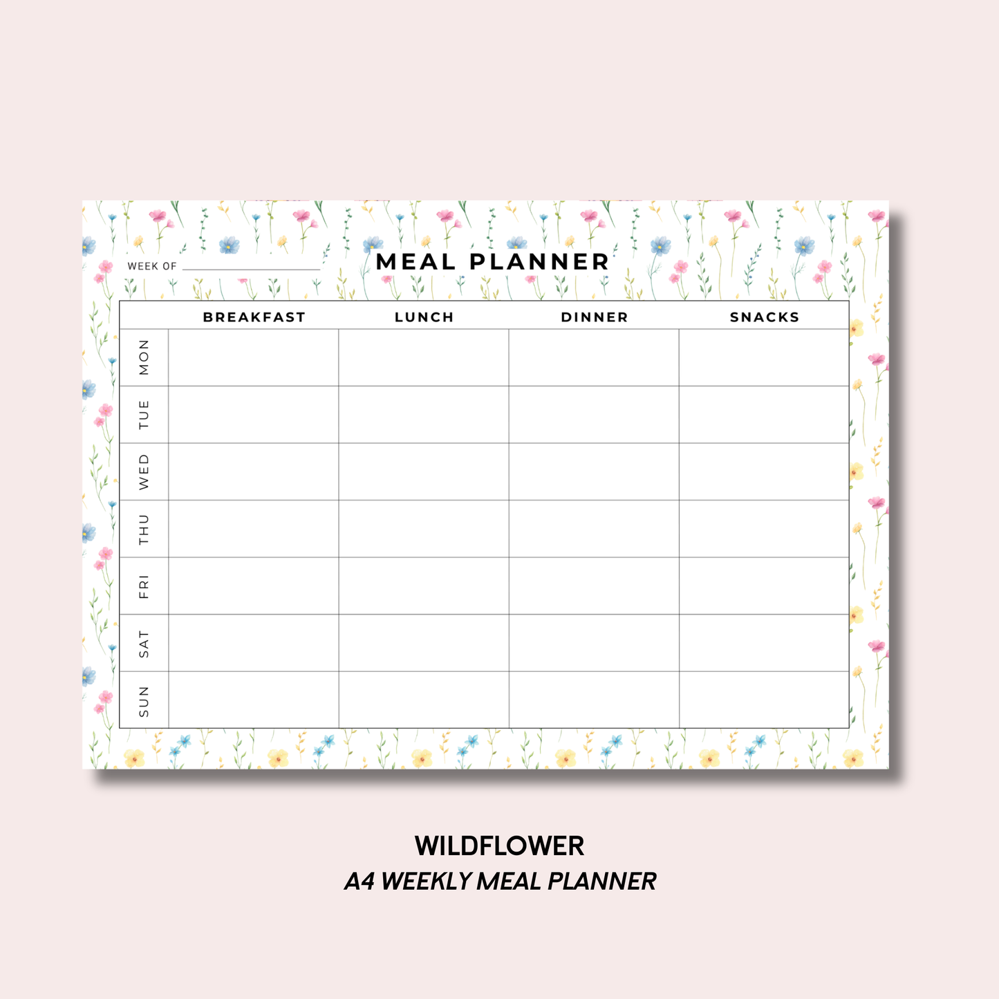 Wildflower Meal Planner