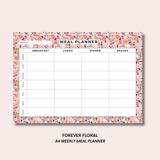 Forever Floral Meal Planner