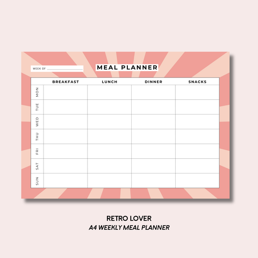 Retro Lover Meal Planner