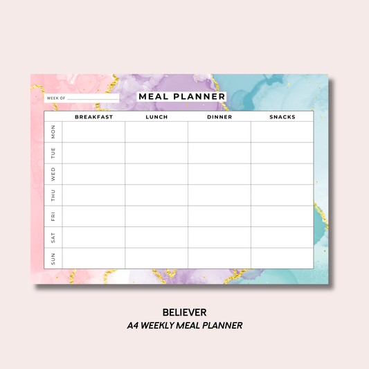 Believer Meal Planner