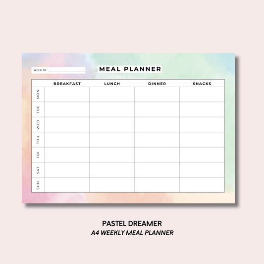 Pastel Dreamer Meal Planner