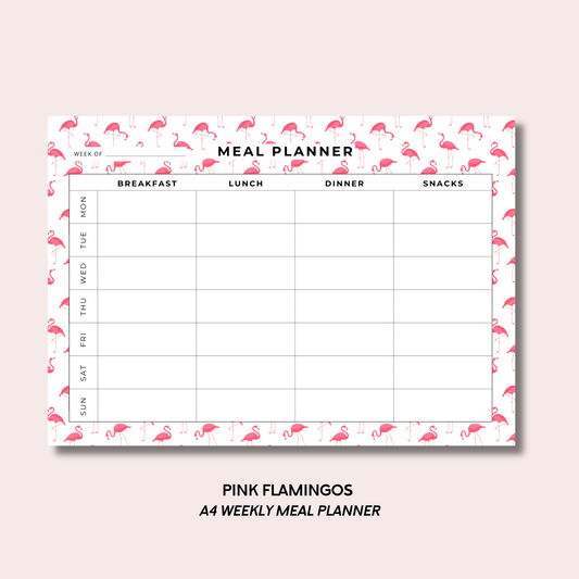 Pink Flamingos Meal Planner