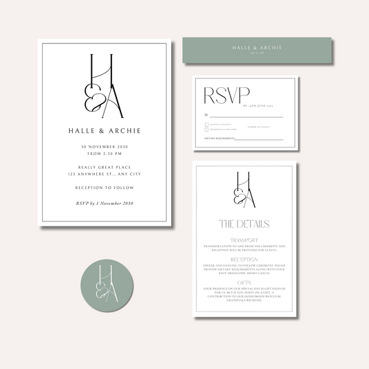 Halle Invitation Bundle
