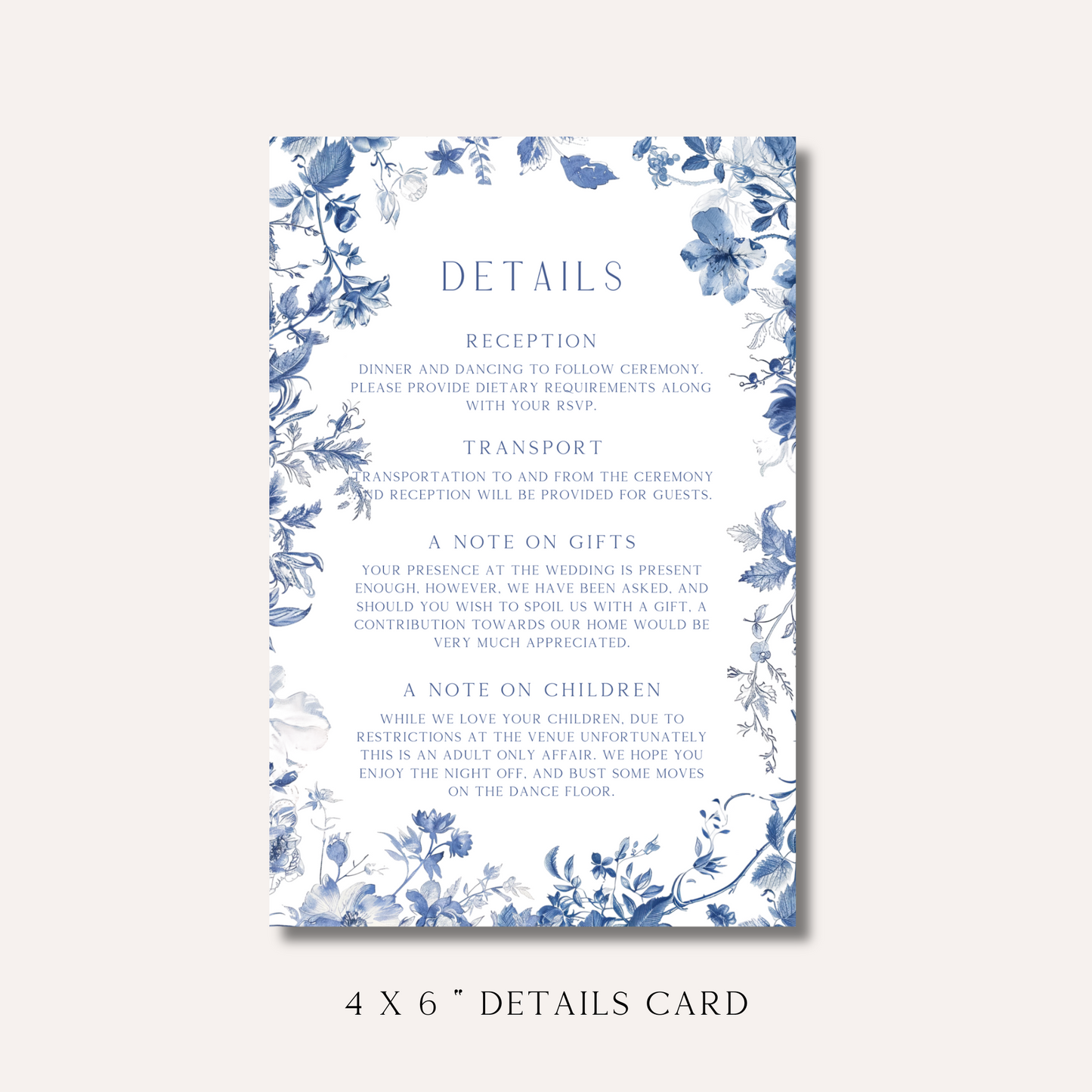 Margot Details Card