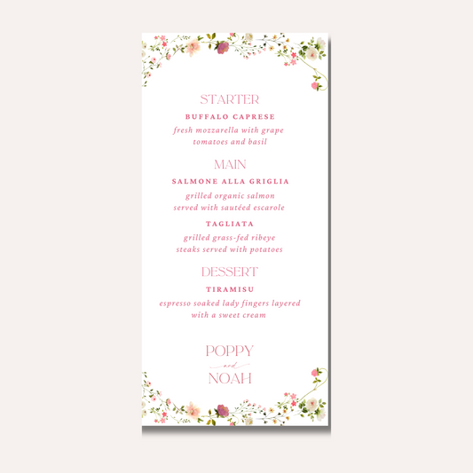 Poppy Menu