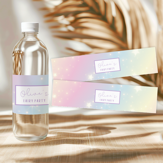 Fairy Water Bottle Labels