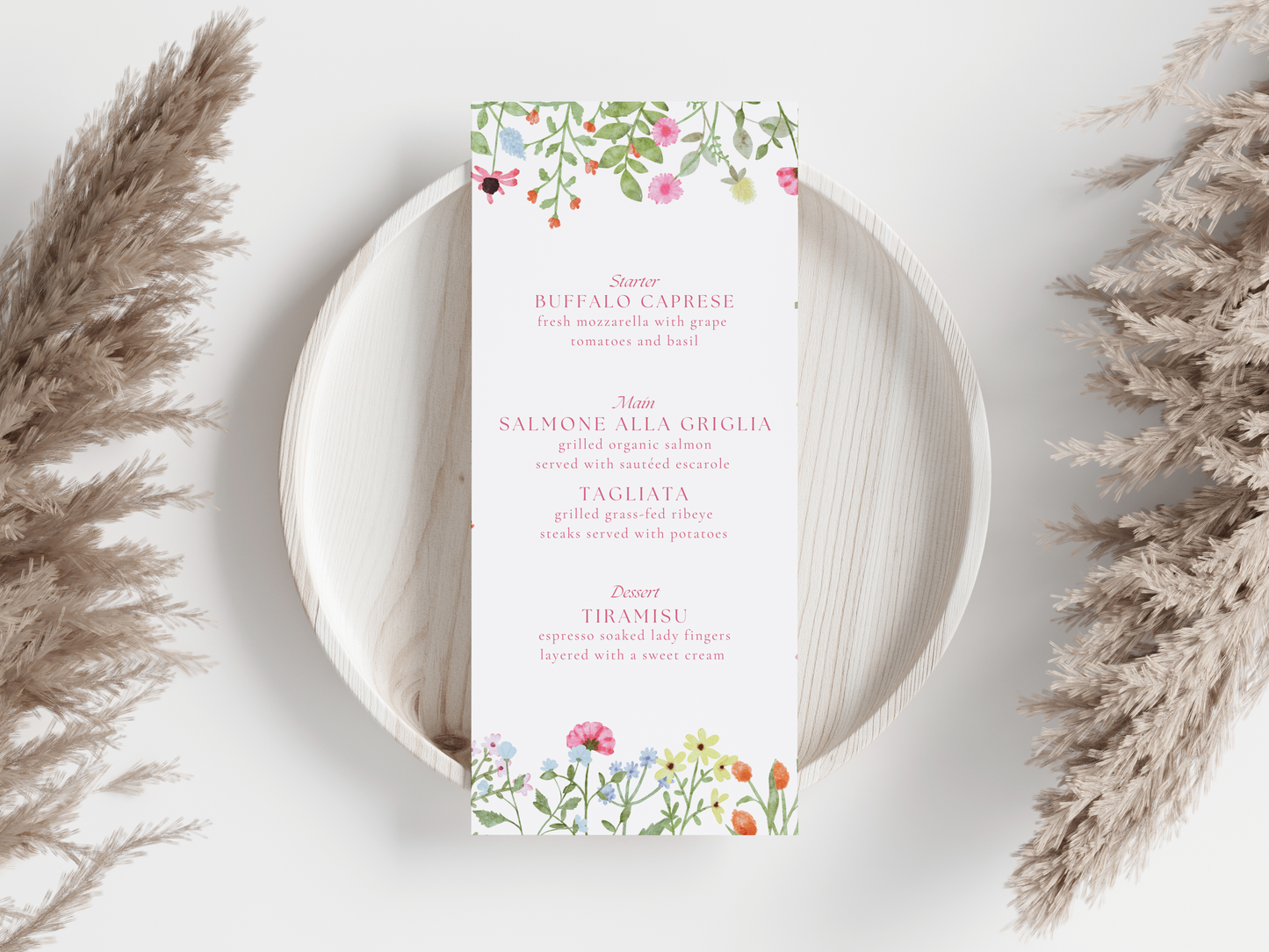 Millie Menu