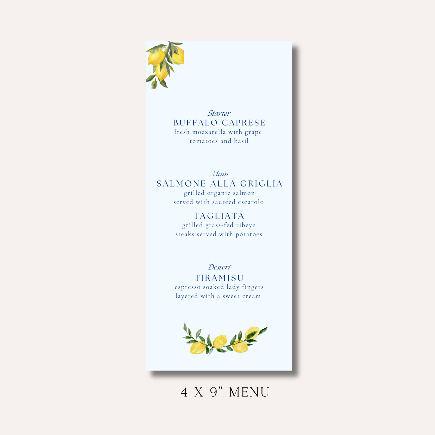 Molly Menu