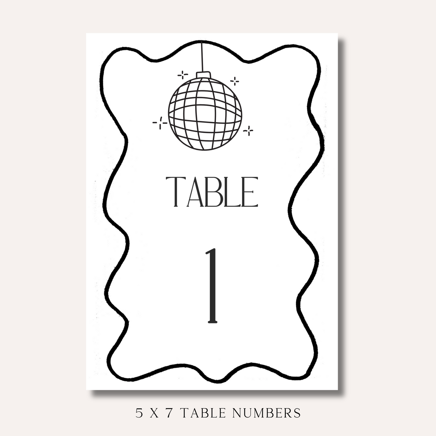 Table Numbers- Effie