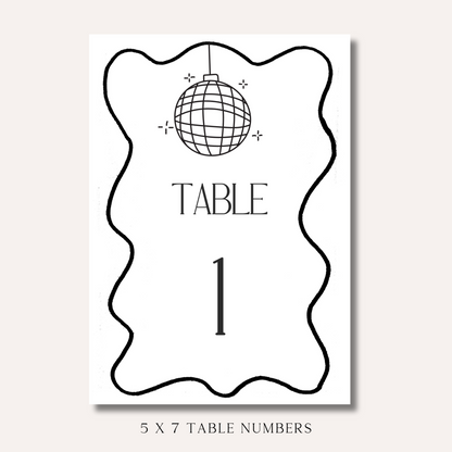 Table Numbers- Effie