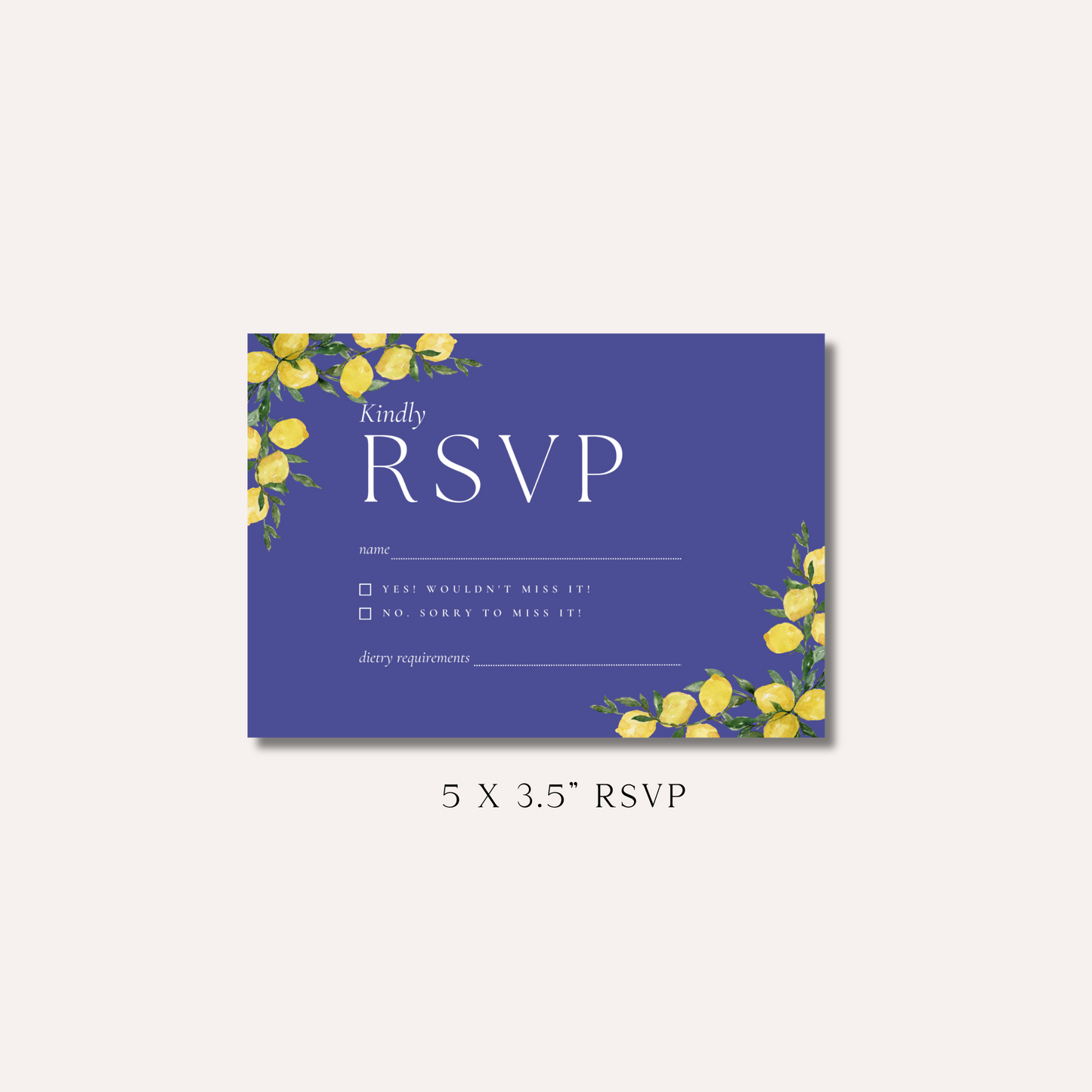 Molly RSVP Card