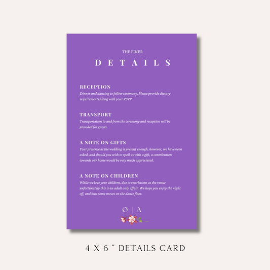 Olive Details Card