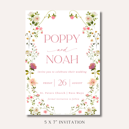 Poppy Invitation