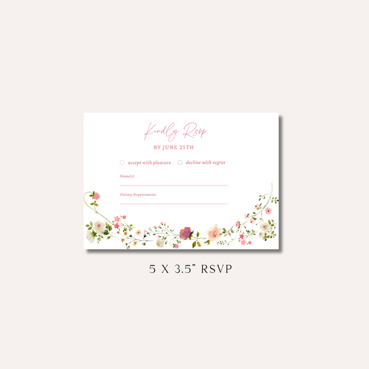 Poppy RSVP Card