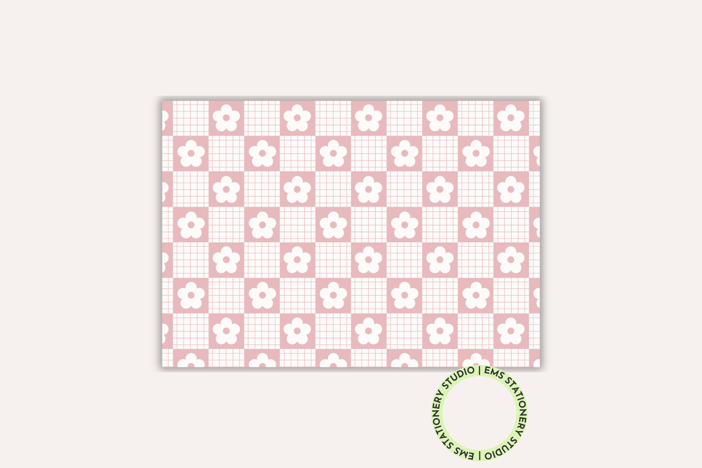 Pink Floral Squares