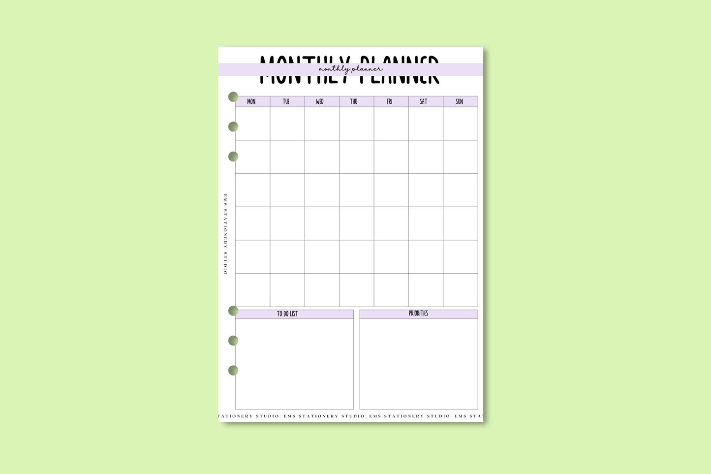 Monthly Planner