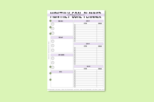 Monthly Goal Planner