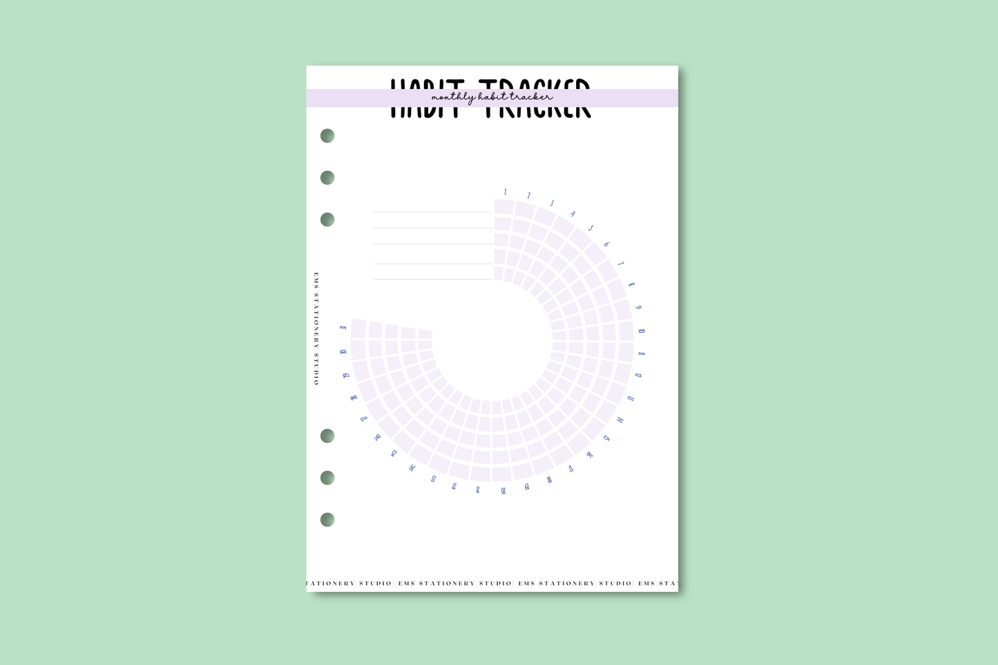 Monthly Habit Tracker