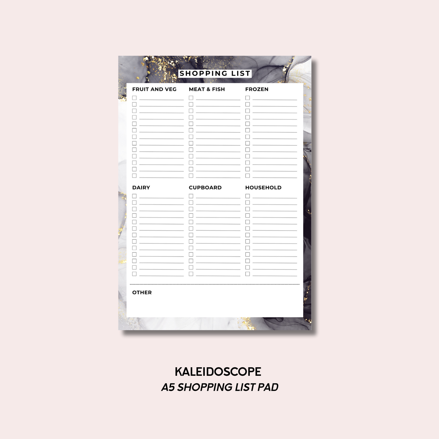 Kaleidoscope Grocery List