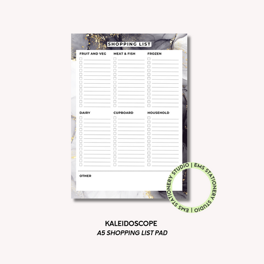 Kaleidoscope- A5 Shopping Pad