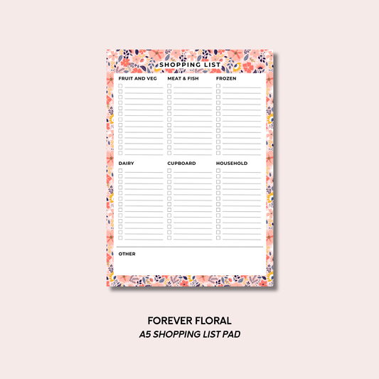 Forever Floral Grocery List