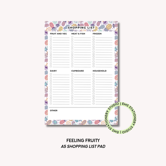 Feeling Fruity- A5 Shopping Pad