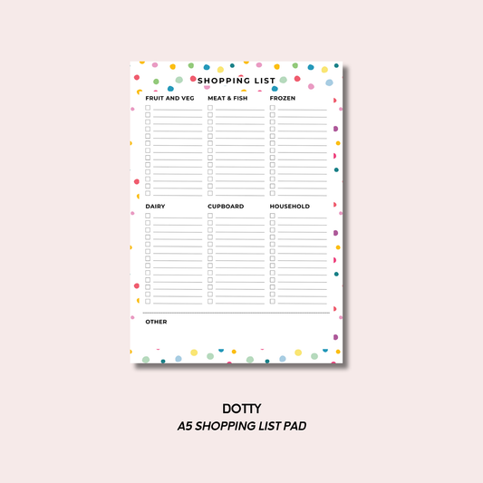 Dotty Grocery List