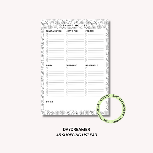 Daydreamer- A5 Shopping Pad