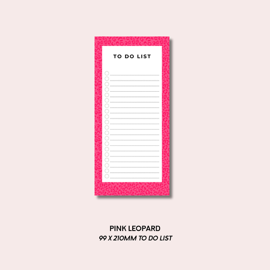 Pink Leopard To Do List