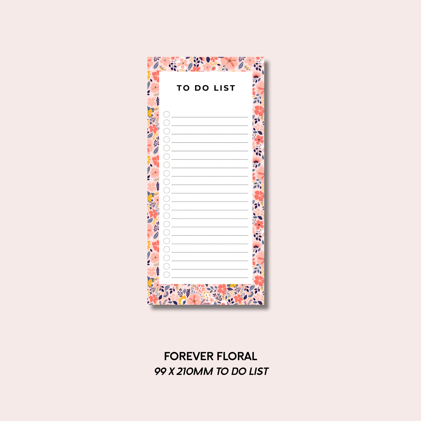 Forever Floral To Do List