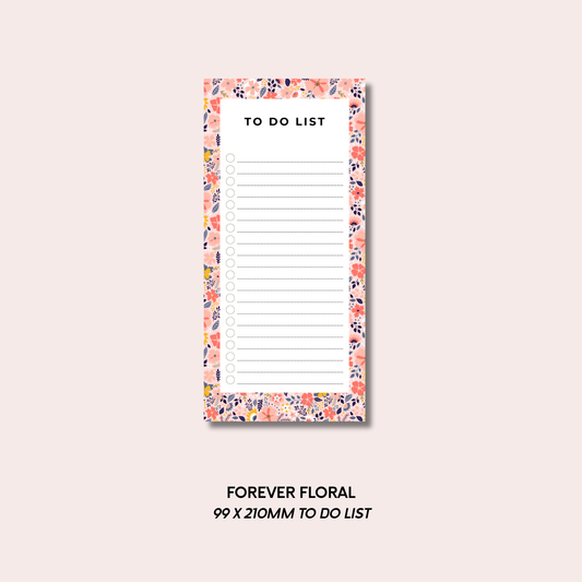 Forever Floral To Do List