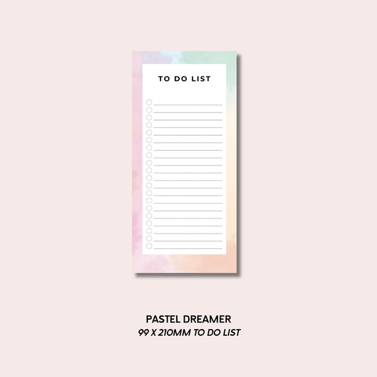 Pastel Dreamer To Do List