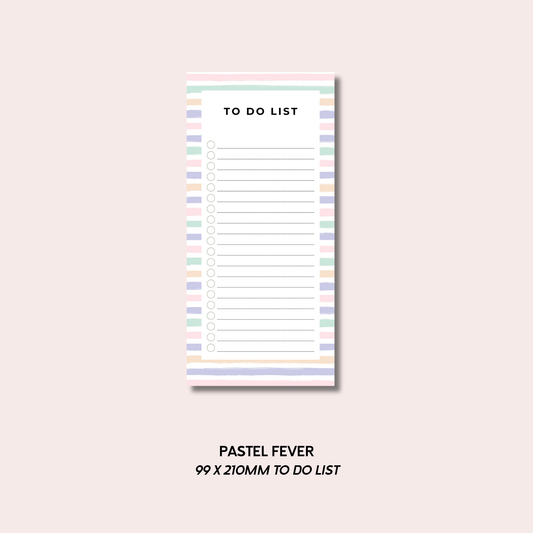 Pastel Fever To Do List