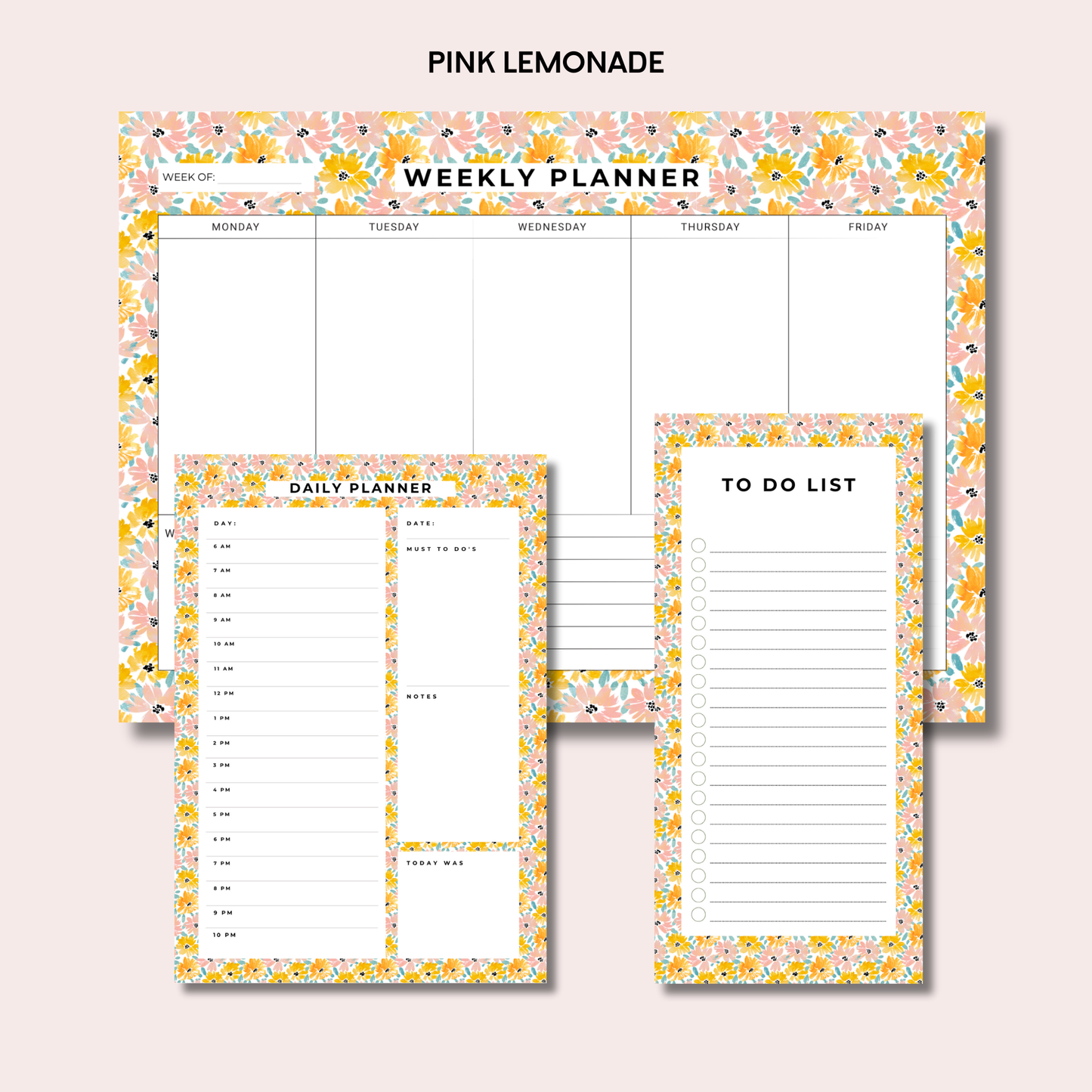 The Ultimate Trio: Weekly Planner, Daily Planner & To-Do List