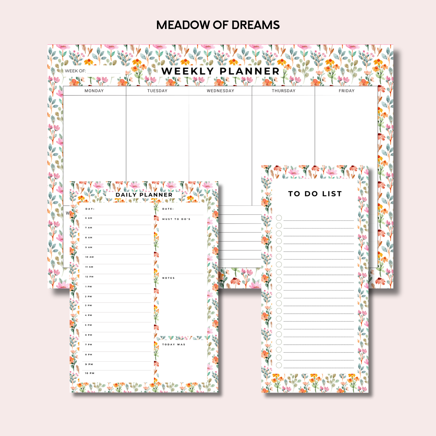 The Ultimate Trio: Weekly Planner, Daily Planner & To-Do List